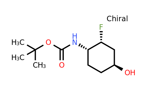 CAS 1788041-38-2 | tert-butyl N-[(1S,2R,4S)-rel-2-fluoro-4-hydroxycyclohexyl]carbamate