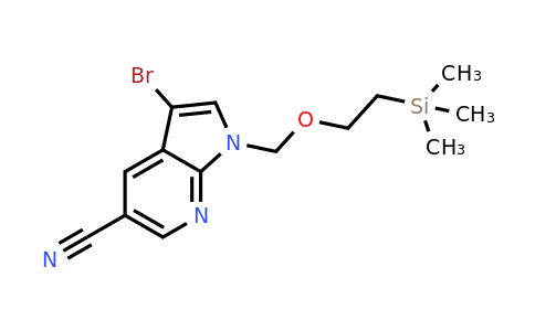 CAS 1788041-63-3 | 3-bromo-1-{[2-(trimethylsilyl)ethoxy]methyl}-1h-pyrrolo[2,3-b]pyridine-5-carbonitrile