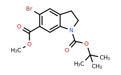 CAS 1788044-06-3 | 1-tert-Butyl 6-methyl 5-bromoindoline-1,6-dicarboxylate
