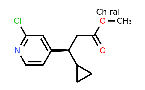 CAS 1788058-39-8 | (S)-Methyl 3-(2-chloropyridin-4-yl)-3-cyclopropylpropanoate