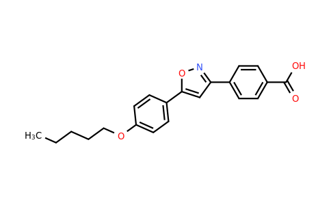 CAS 179162-55-1 | 4-{5-[4-(pentyloxy)phenyl]-1,2-oxazol-3-yl}benzoic acid