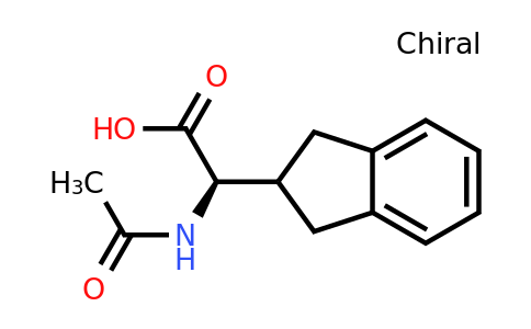 CAS 179185-77-4 | (R)-2-Acetamido-2-(2,3-dihydro-1H-inden-2-yl)acetic acid