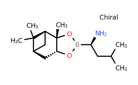 CAS 179324-86-8 | (R)-3-Methyl-1-((3aS,4S,6S,7aR)-3a,5,5-trimethylhexahydro-4,6-methanobenzo[d][1,3,2]dioxaborol-2-yl)butan-1-amine