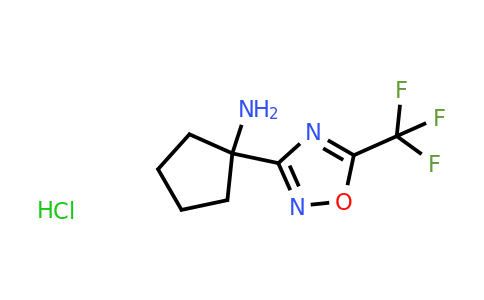 CAS 1795395-12-8 | 1-[5-(Trifluoromethyl)-1,2,4-oxadiazol-3-yl]cyclopentan-1-amine hydrochloride