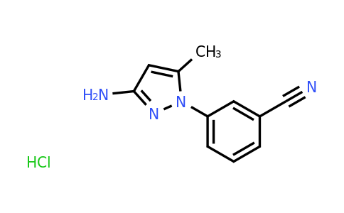 CAS 1797026-71-1 | 3-(3-amino-5-methyl-1H-pyrazol-1-yl)benzonitrile hydrochloride