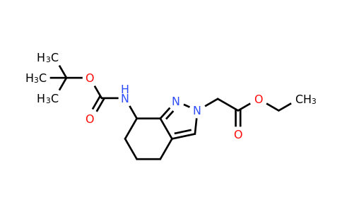CAS 1797646-46-8 | ethyl 2-(7-{[(tert-butoxy)carbonyl]amino}-4,5,6,7-tetrahydro-2H-indazol-2-yl)acetate