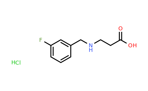 CAS 1797671-89-6 | 3-{[(3-fluorophenyl)methyl]amino}propanoic acid hydrochloride