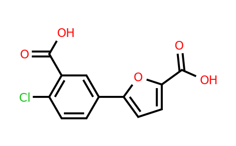 CAS 1797985-24-0 | 5-(3-Carboxy-4-chlorophenyl)furan-2-carboxylic acid