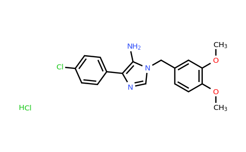 CAS 1798002-54-6 | 4-(4-chlorophenyl)-1-[(3,4-dimethoxyphenyl)methyl]-1H-imidazol-5-amine hydrochloride