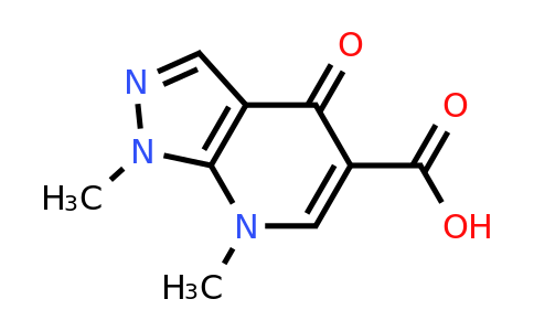 CAS 1798702-11-0 | 1,7-dimethyl-4-oxo-1H,4H,7H-pyrazolo[3,4-b]pyridine-5-carboxylic acid
