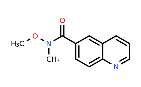 CAS 179873-51-9 | N-Methoxy-N-methylquinoline-6-carboxamide