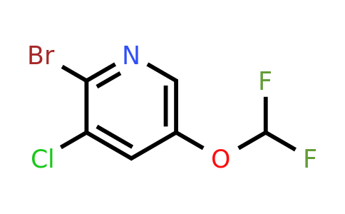CAS 1799420-93-1 | 2-Bromo-3-chloro-5-(difluoromethoxy)pyridine