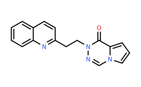 CAS 1799434-60-8 | 2-(2-(Quinolin-2-yl)ethyl)pyrrolo[1,2-d][1,2,4]triazin-1(2H)-one