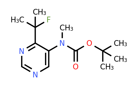 CAS 1799579-76-2 | tert-Butyl (4-(2-fluoropropan-2-yl)pyrimidin-5-yl)(methyl)carbamate