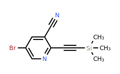 5-bromo-2-(2-trimethylsilylethynyl)pyridine-3-carbonitrile