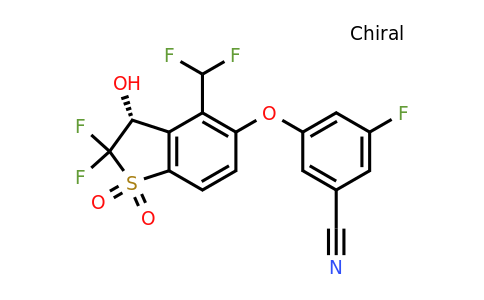 CAS 1799948-06-3 | 3-[[(3R)-4-(difluoromethyl)-2,2-difluoro-3-hydroxy-1,1-dioxo-3H-benzothiophen-5-yl]oxy]-5-fluoro-benzonitrile