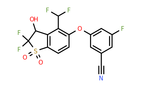 CAS 1799948-32-5 | 3-[[4-(difluoromethyl)-2,2-difluoro-3-hydroxy-1,1-dioxo-3H-benzothiophen-5-yl]oxy]-5-fluoro-benzonitrile