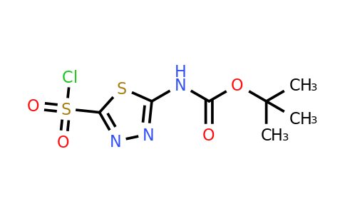 CAS 180003-08-1 | tert-Butyl (5-(chlorosulfonyl)-1,3,4-thiadiazol-2-yl)carbamate