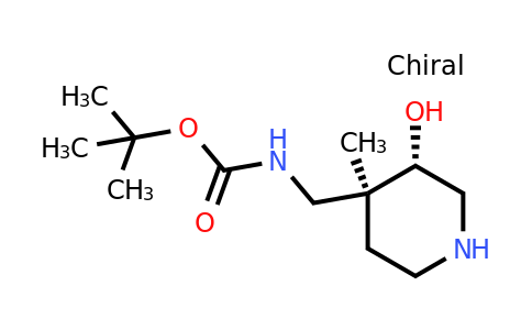 CAS 1801693-77-5 | tert-butyl N-{[trans-3-hydroxy-4-methylpiperidin-4-yl]methyl}carbamate