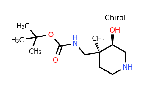 CAS 1801693-82-2 | tert-butyl N-{[cis-3-hydroxy-4-methylpiperidin-4-yl]methyl}carbamate