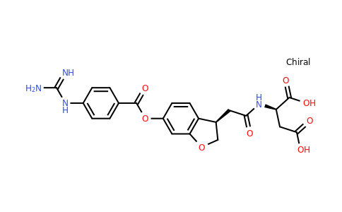 CAS 1802888-10-3 | (2R)-2-{2-[(3R)-6-(4-carbamimidamidobenzoyloxy)-2,3-dihydro-1-benzofuran-3-yl]acetamido}butanedioic acid