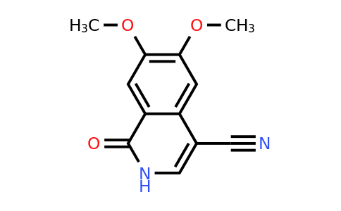 CAS 18029-60-2 | 6,7-Dimethoxy-1-oxo-1,2-dihydroisoquinoline-4-carbonitrile