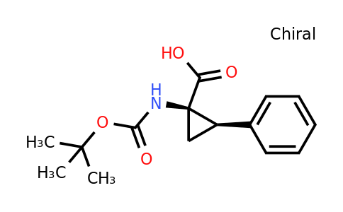 CAS 180322-86-5 | (1R,2R)-1-(tert-butoxycarbonylamino)-2-phenyl-cyclopropanecarboxylic acid