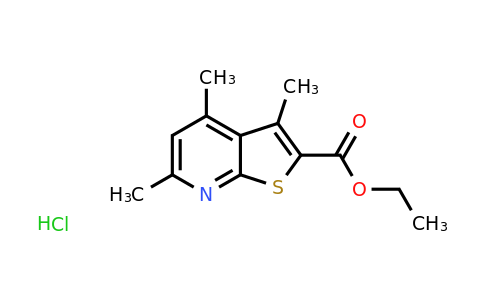 CAS 1803561-00-3 | ethyl 3,4,6-trimethylthieno[2,3-b]pyridine-2-carboxylate hydrochloride