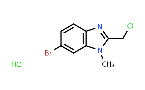CAS 1803562-57-3 | 6-bromo-2-(chloromethyl)-1-methyl-1H-1,3-benzodiazole hydrochloride