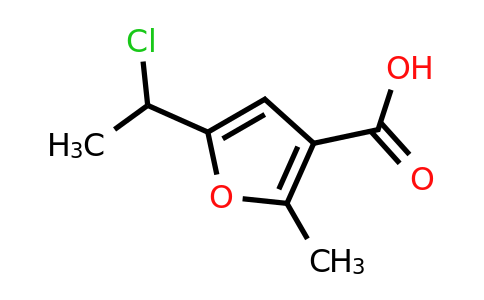 CAS 1803565-54-9 | 5-(1-chloroethyl)-2-methylfuran-3-carboxylic acid
