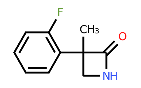 CAS 1803566-33-7 | 3-(2-fluorophenyl)-3-methylazetidin-2-one
