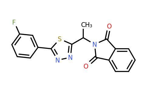 CAS 1803567-27-2 | 2-{1-[5-(3-fluorophenyl)-1,3,4-thiadiazol-2-yl]ethyl}-2,3-dihydro-1H-isoindole-1,3-dione