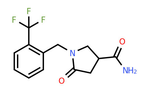 CAS 1803572-06-6 | 5-oxo-1-{[2-(trifluoromethyl)phenyl]methyl}pyrrolidine-3-carboxamide