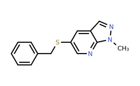 CAS 1803572-30-6 | 5-(benzylsulfanyl)-1-methyl-1H-pyrazolo[3,4-b]pyridine