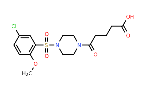 CAS 1803580-64-4 | 5-[4-(5-chloro-2-methoxybenzenesulfonyl)piperazin-1-yl]-5-oxopentanoic acid