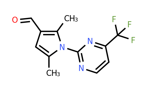 CAS 1803580-85-9 | 2,5-dimethyl-1-[4-(trifluoromethyl)pyrimidin-2-yl]-1H-pyrrole-3-carbaldehyde