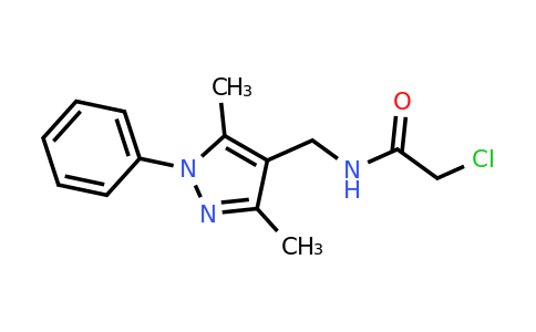 CAS 1803582-14-0 | 2-Chloro-N-[(3,5-dimethyl-1-phenyl-1H-pyrazol-4-yl)methyl]acetamide