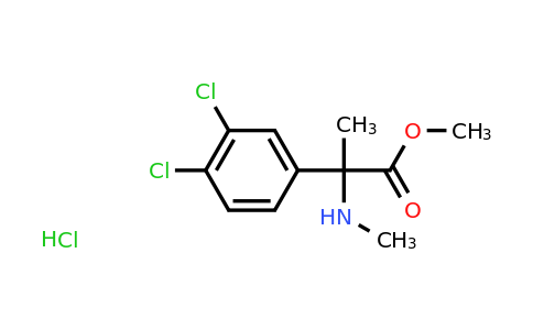 CAS 1803582-20-8 | methyl 2-(3,4-dichlorophenyl)-2-(methylamino)propanoate hydrochloride