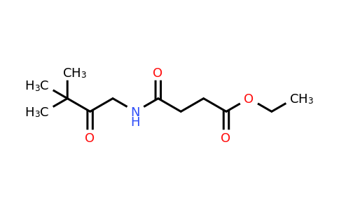 CAS 1803582-97-9 | ethyl 3-[(3,3-dimethyl-2-oxobutyl)carbamoyl]propanoate