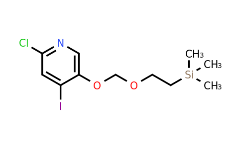 CAS 1803583-08-5 | 2-chloro-4-iodo-5-{[2-(trimethylsilyl)ethoxy]methoxy}pyridine
