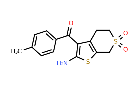 CAS 1803583-25-6 | 2-amino-3-(4-methylbenzoyl)-4H,5H,7H-6lambda6-thieno[2,3-c]thiopyran-6,6-dione