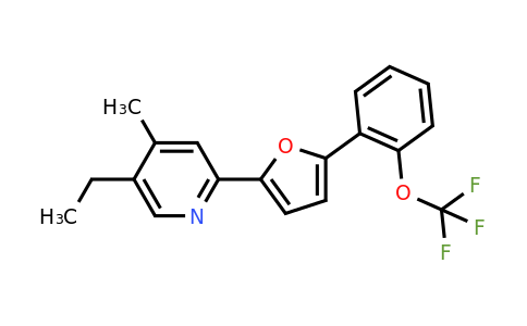 CAS 1803583-71-2 | 5-ethyl-4-methyl-2-{5-[2-(trifluoromethoxy)phenyl]furan-2-yl}pyridine
