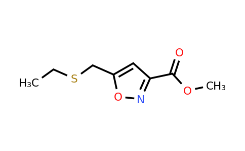 CAS 1803583-85-8 | methyl 5-[(ethylsulfanyl)methyl]-1,2-oxazole-3-carboxylate