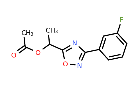 CAS 1803590-04-6 | 1-[3-(3-fluorophenyl)-1,2,4-oxadiazol-5-yl]ethyl acetate