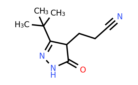CAS 1803591-30-1 | 3-(3-tert-butyl-5-oxo-4,5-dihydro-1H-pyrazol-4-yl)propanenitrile