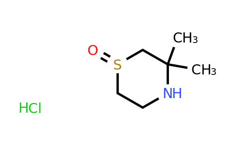 CAS 1803591-95-8 | 3,3-dimethyl-1lambda4-thiomorpholin-1-one hydrochloride