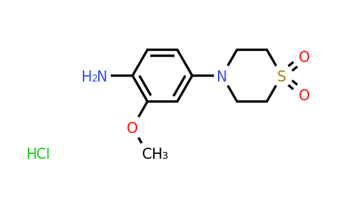CAS 1803592-71-3 | 4-(4-amino-3-methoxyphenyl)-1lambda6-thiomorpholine-1,1-dione hydrochloride