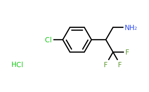 CAS 1803597-68-3 | 2-(4-Chlorophenyl)-3,3,3-trifluoropropan-1-amine hydrochloride