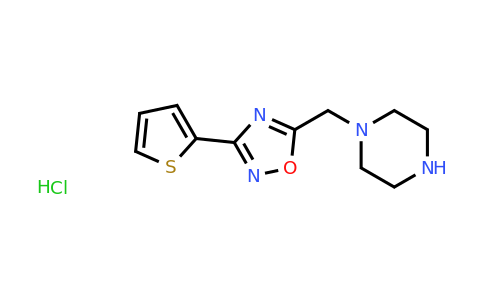 CAS 1803597-91-2 | 1-{[3-(thiophen-2-yl)-1,2,4-oxadiazol-5-yl]methyl}piperazine hydrochloride