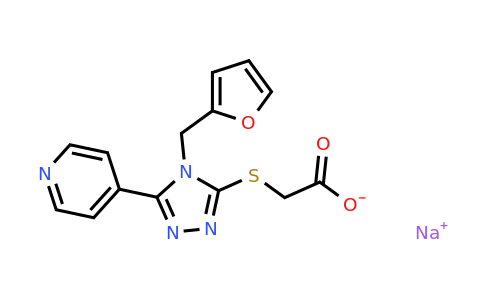 CAS 1803598-64-2 | sodium 2-({4-[(furan-2-yl)methyl]-5-(pyridin-4-yl)-4H-1,2,4-triazol-3-yl}sulfanyl)acetate